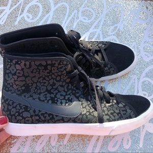 Nike Black Leopard Sneakers
